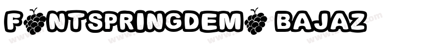 FONTSPRINGDEMO Bajaz字体转换